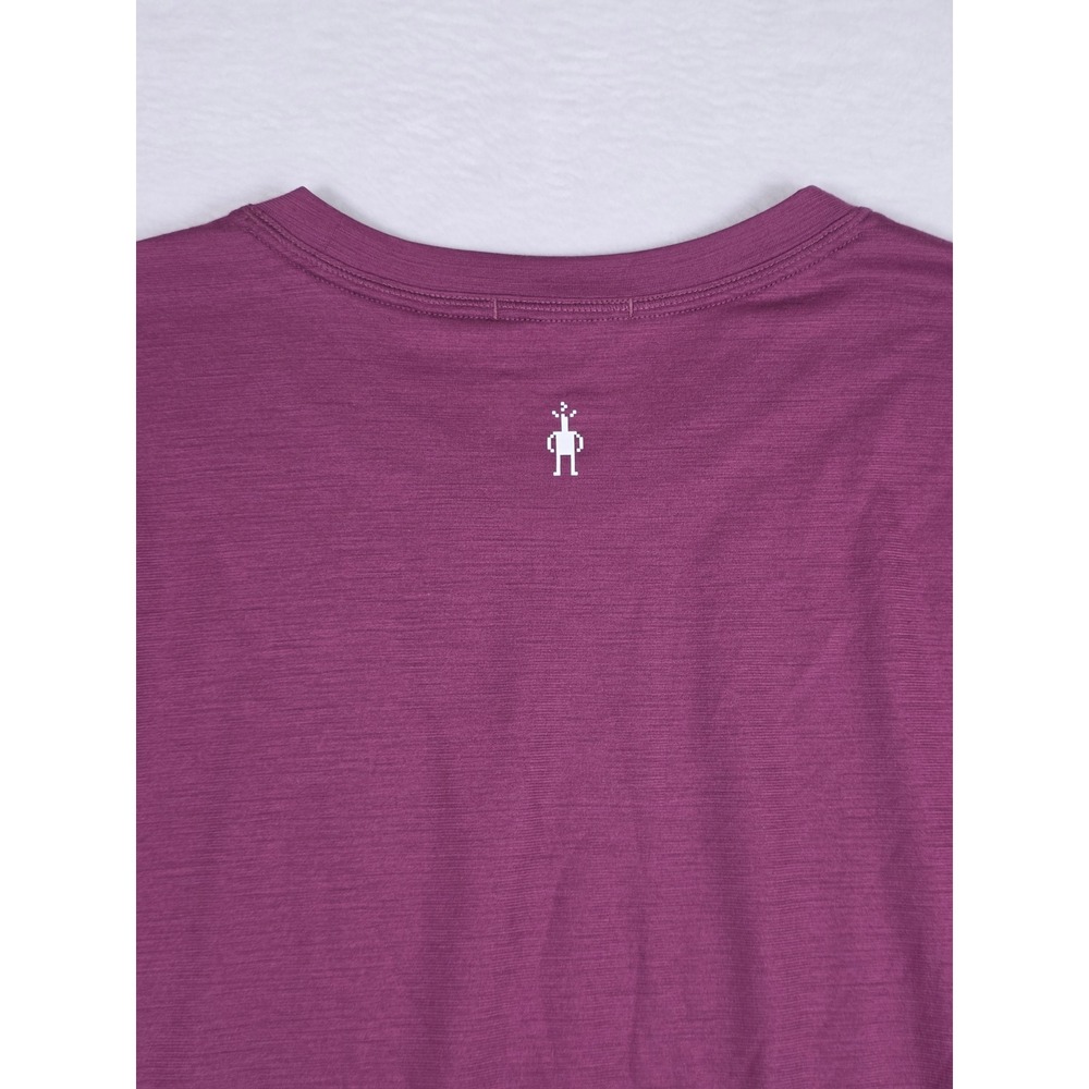 Smartwool Mountain Magpie T-Shirt Merino Sport 150 Small Plum Purple Hiking - Picture 7 of 8